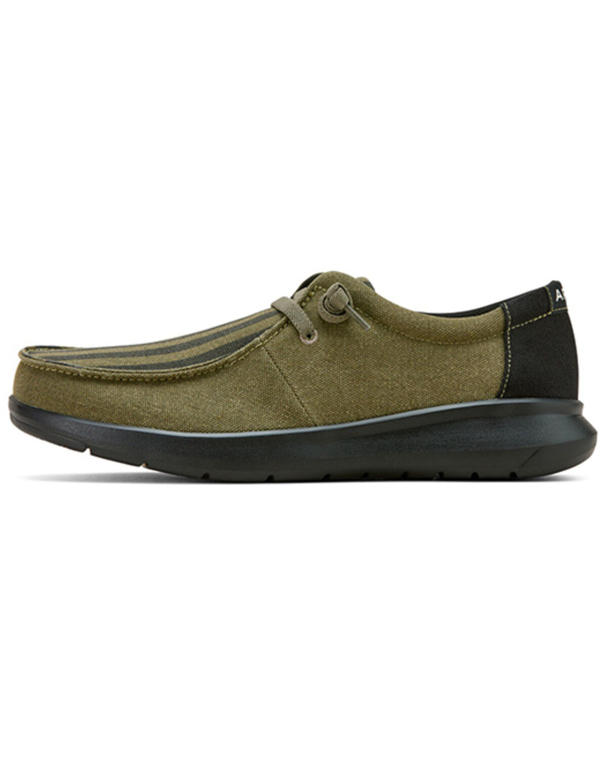 Image #2 - Ariat Men's Hilo Flag Print Casual Shoes - Moc Toe, Olive, hi-res