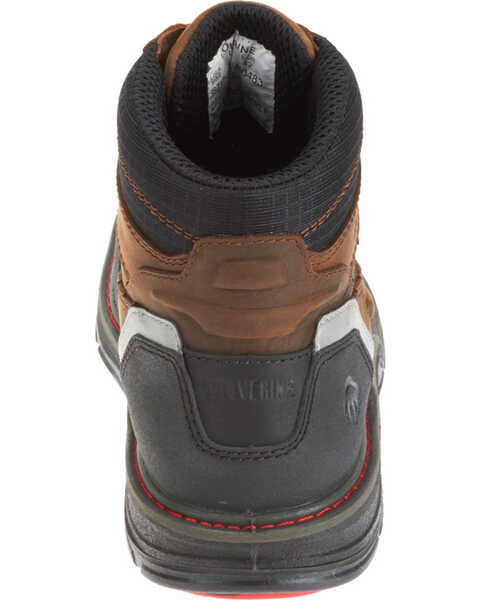 Image #7 - Wolverine Men's Overman Waterproof Carbonmax 6" Work Boots - Round Toe, Black/brown, hi-res