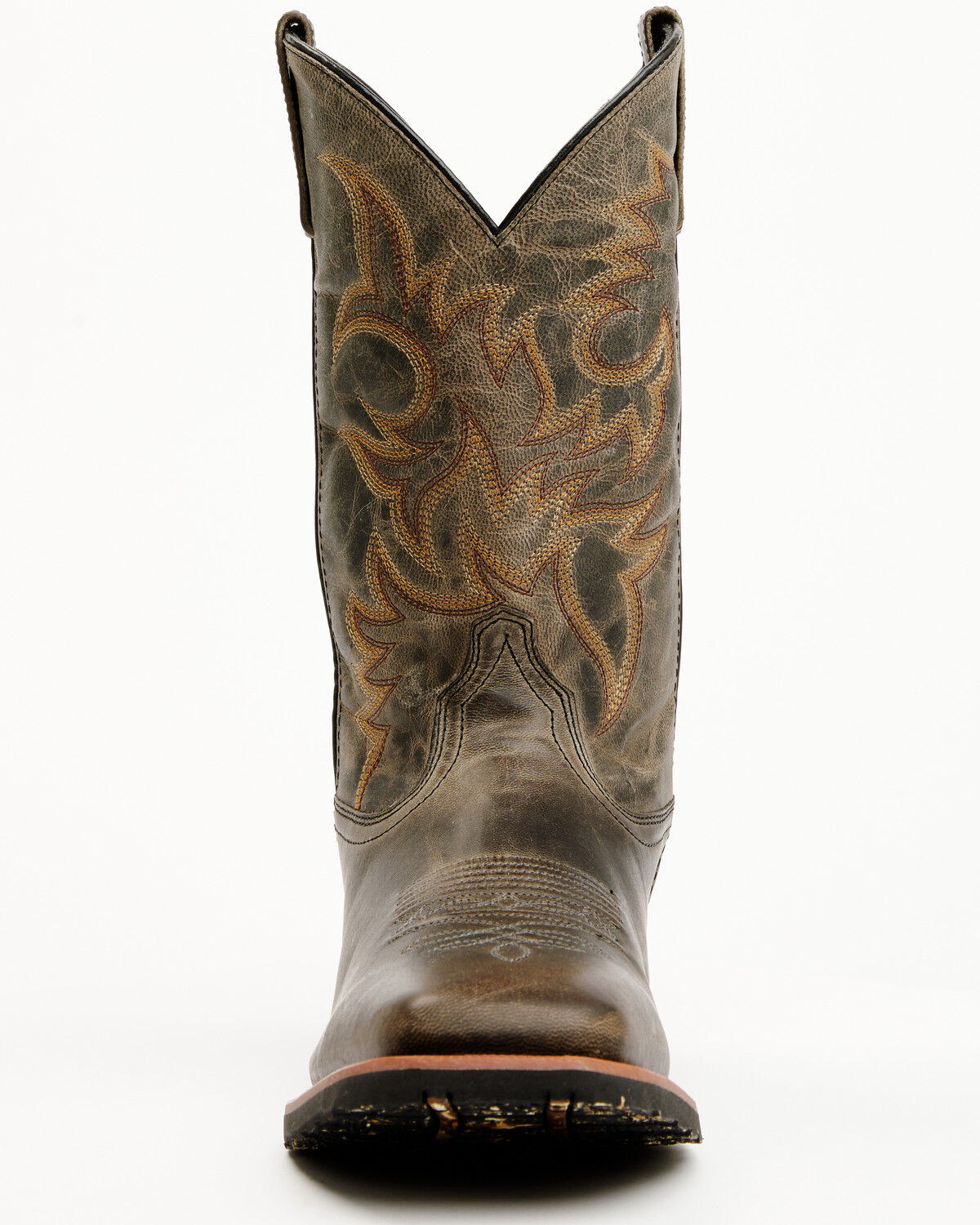 Image #4 - Laredo Men's 11" Western Boots - Broad Square Toe, Grey, hi-res