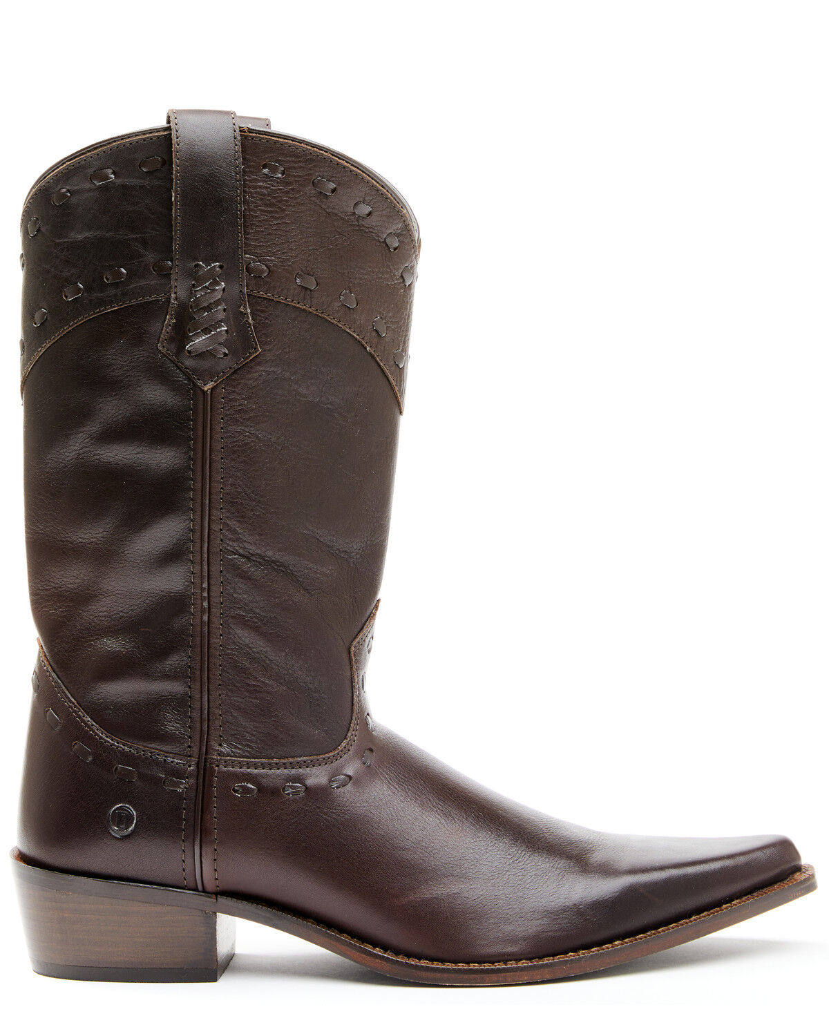 Image #2 - Dingo Men's Bucklace Stagecoach Western Boot - Snip Toe, Brown, hi-res