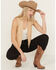 Image #1 - Shyanne Women's Faux Suede Whipstitch Fringe Vest, Khaki, hi-res