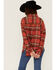 Image #3 - Cleo + Wolf Women's Cozy Spring Flannel , Brick Red, hi-res