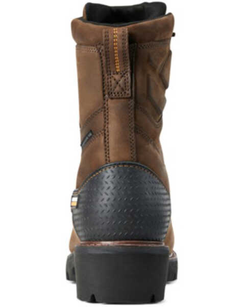Image #4 - Ariat Men's Powerline H20 8" Lace-Up Work Boots - Composite Toe, Brown, hi-res