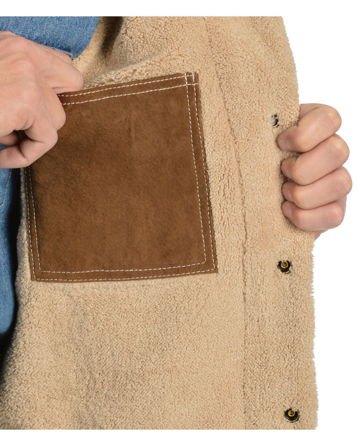 Sherpa Lined Boar Suede Jacket 