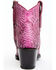 Image #5 - Idyllwind Women's Badass Exotic Python Western Booties - Round Toe, Pink, hi-res