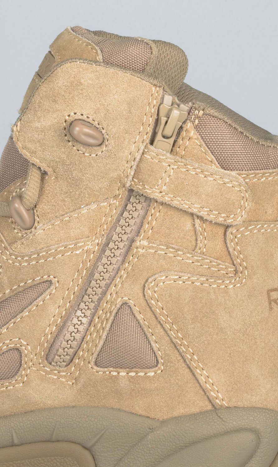 Image #2 - Reebok Men's Stealth 6" Lace-Up with Side-Zip Tactical Work Boots - Composite Toe, Desert Khaki, hi-res