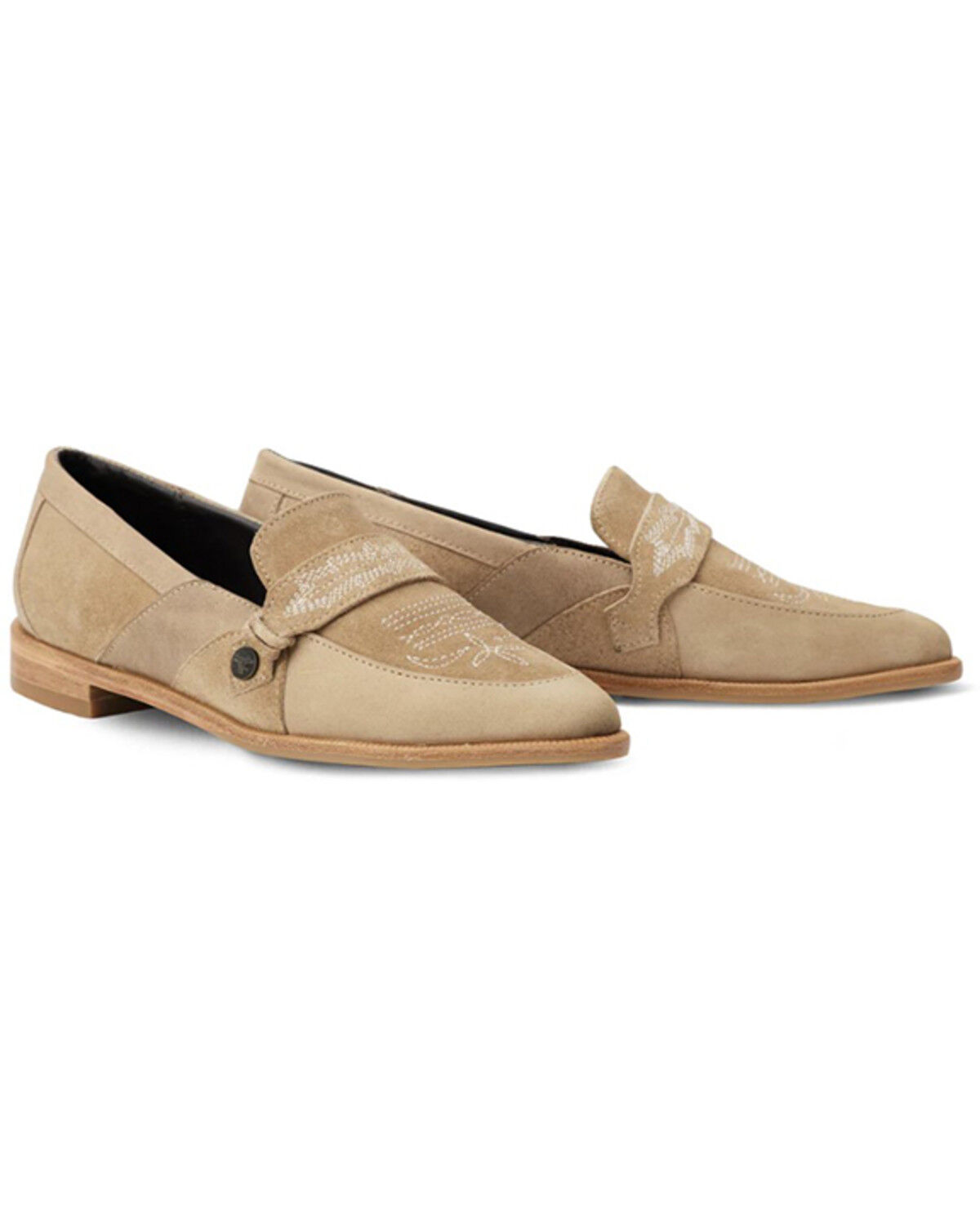 Image #1 - Lane Women's Martingale Loafers - Round Toe, Cream, hi-res