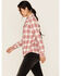 Image #2 - Idyllwind Women's Anna Plaid Print Long Sleeve Snap Western Shirt, Ivory, hi-res