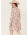 Image #4 - Roper Women's Feather Print Long Sleeve Mini Dress, Cream, hi-res