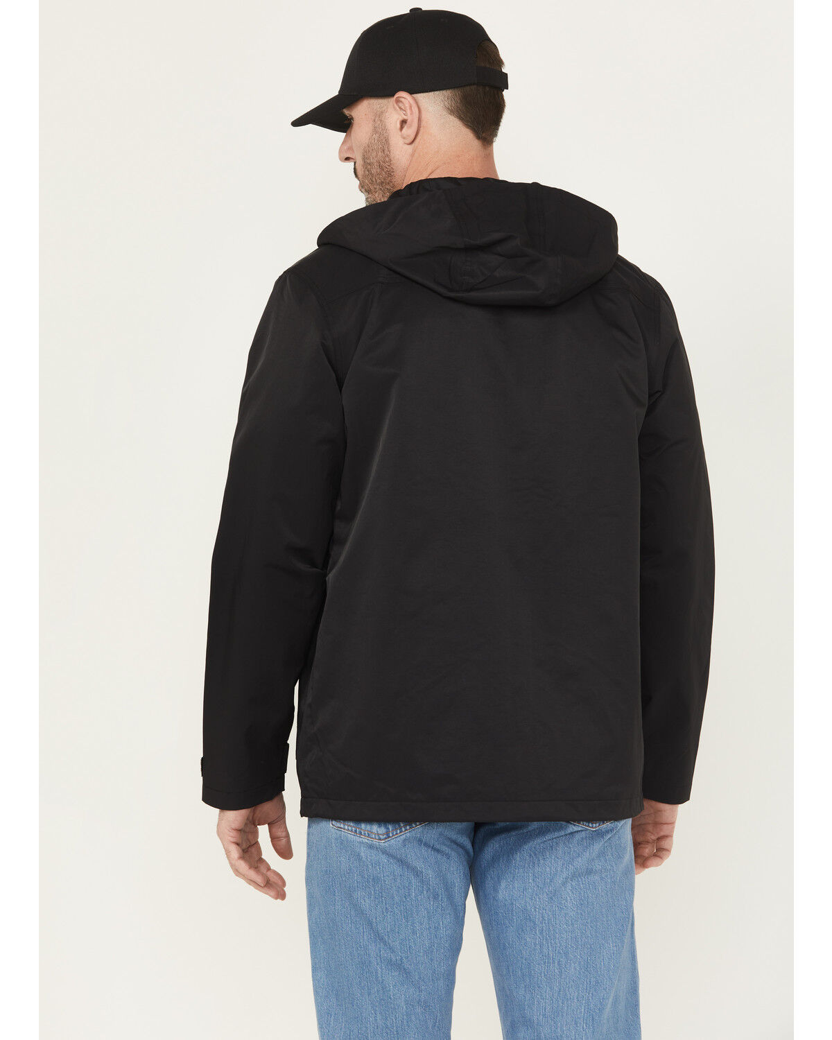 Image #4 - Thorogood Men's Waterproof Hooded Rain Jacket, Black, hi-res