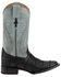 Image #2 - Ferrini Men's Ostrich Patchwork Exotic Western Boots - Broad Square Toe , Black, hi-res