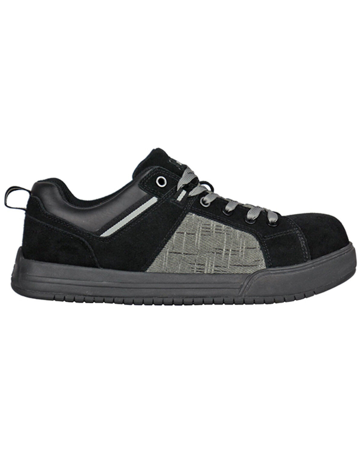 Image #2 - Die Hard Men's Solstice Lace-Up Work Shoes - Composite Toe, Black/grey, hi-res