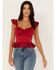 Image #1 - Band of the Free Women's Cherry Bomb Top, Red, hi-res