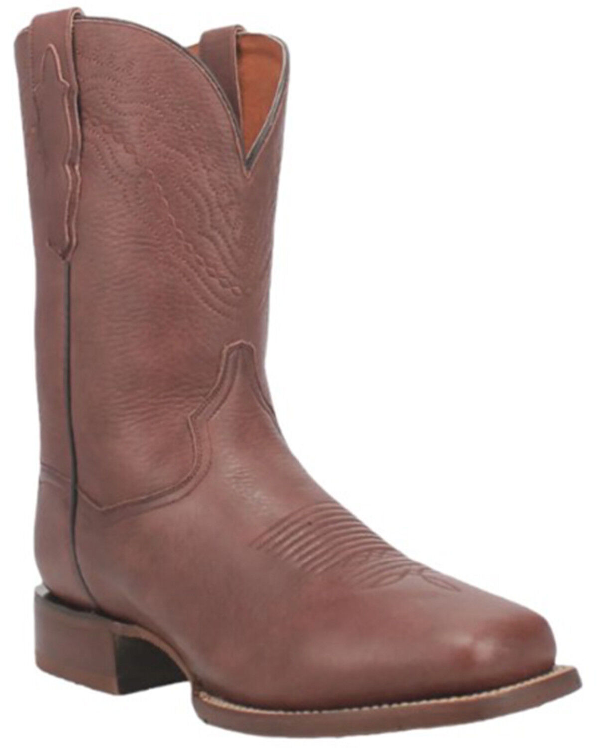 Image #1 - Dan Post Men's Milo Western Boots - Broad Square Toe, Brown, hi-res
