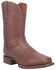 Image #1 - Dan Post Men's Milo Western Boots - Broad Square Toe, Brown, hi-res