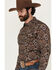 Image #2 - Gibson Men's Reward Medallion Print Long Sleeve Snap Western Shirt, Black, hi-res