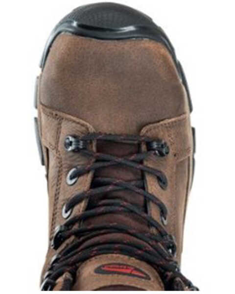 Image #6 - Avenger Men's Ripsaw 8" Waterproof Lace-Up Work Boot - Alloy Toe, Brown, hi-res