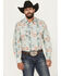 Image #1 - Rock & Roll Denim Men's Southwestern Long Sleeve Snap Stretch Western Shirt, Natural, hi-res