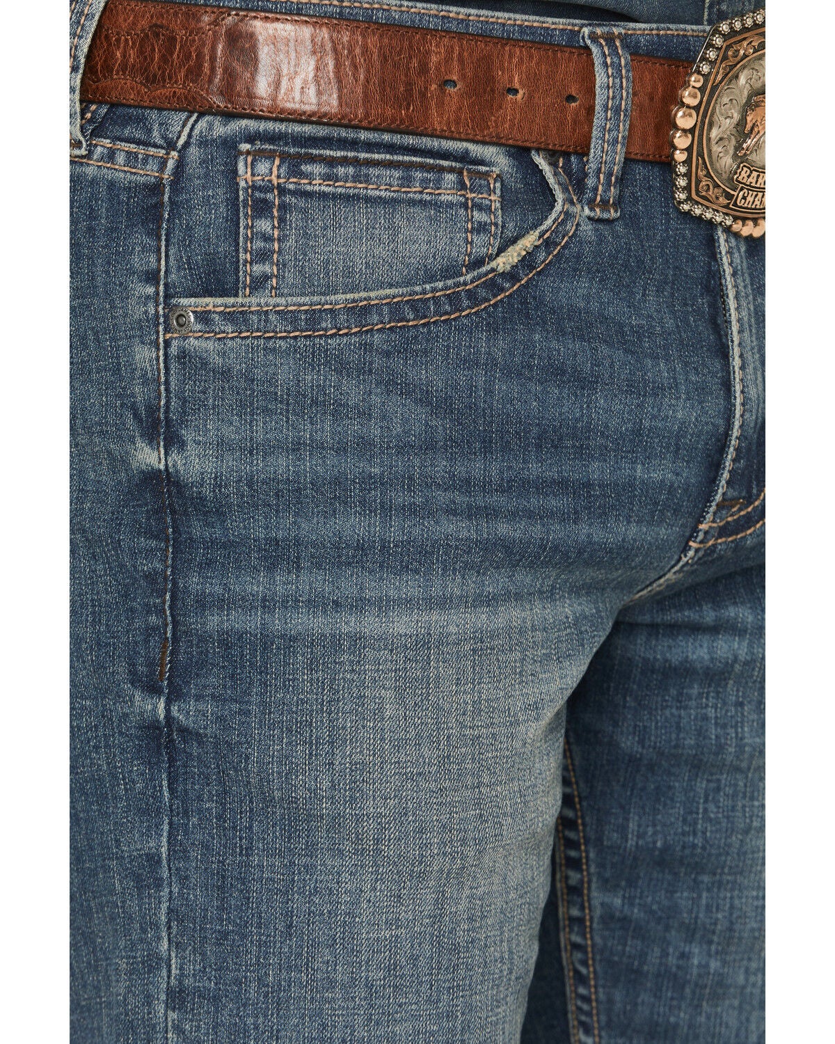 Image #2 - Cody James Men's Grullo Wash Wyatt Slim Bootcut Stretch Denim Jeans, Dark Wash, hi-res