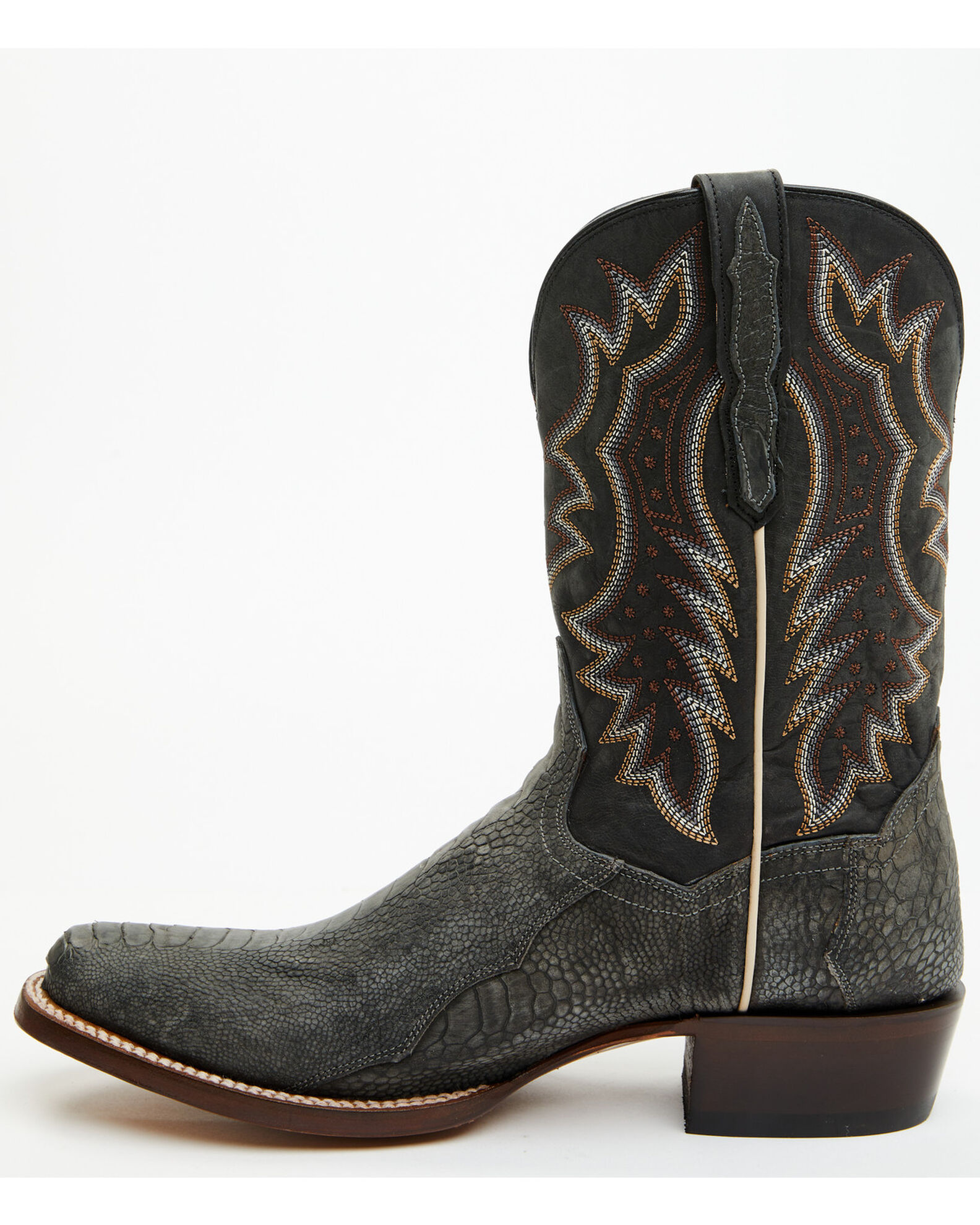 Dan Post Men s 11 Exotic Ostrich Leg Western Boots Square Toe Country Outfitter