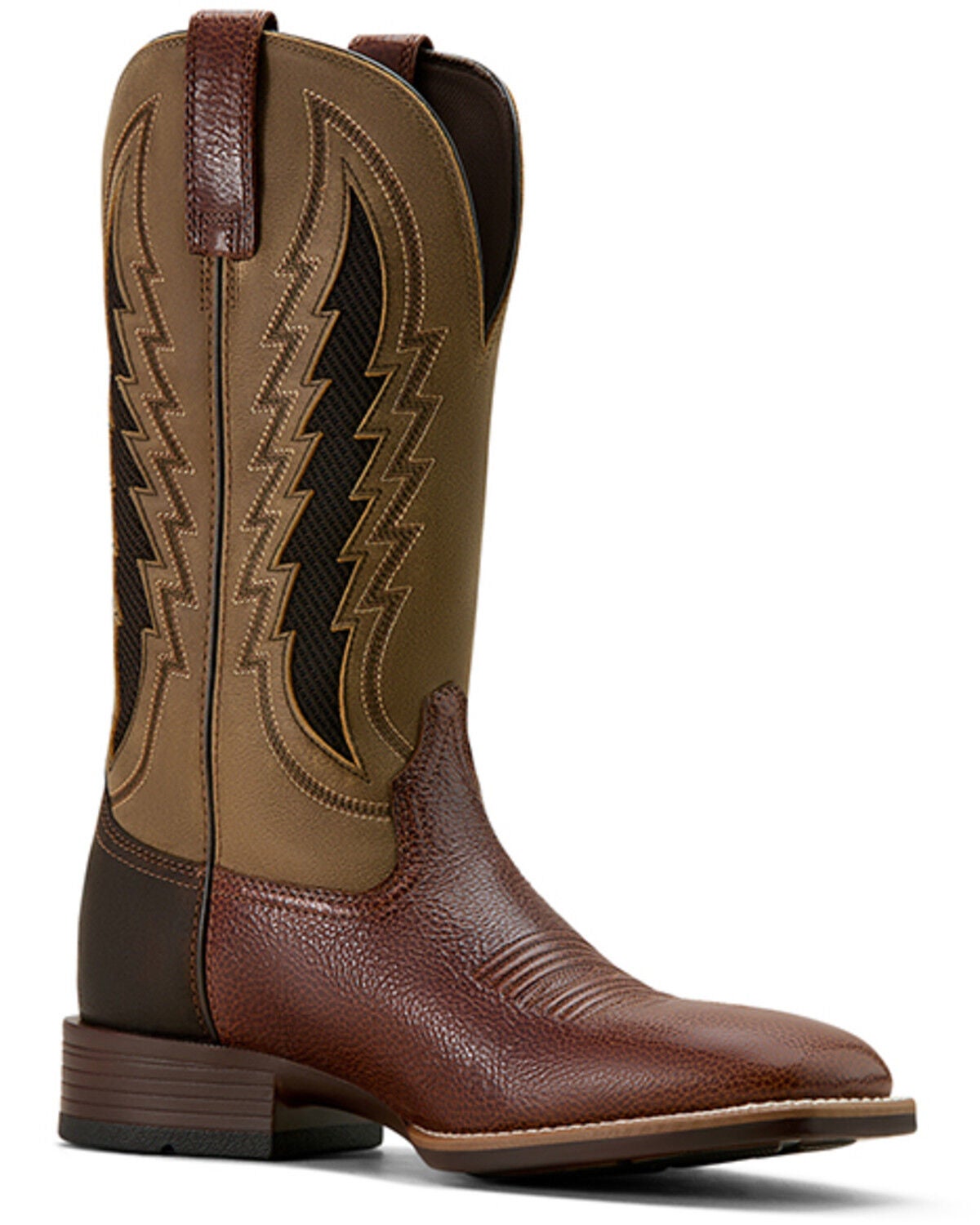 Ariat Men's Dakota VentTEK Performance Western Boots - Broad Square Toe, Brown, hi-res