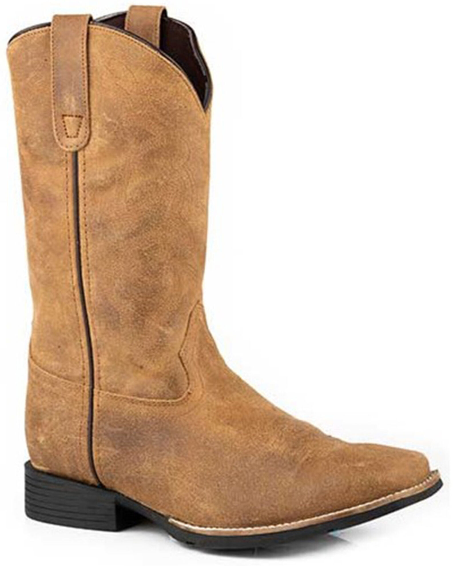Roper Men s Monterey Roughout Western Boots Square Toe Country Outfitter