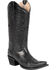 Image #1 - Circle G Women's Cross Embroidered Western Boots - Snip Toe, Black, hi-res