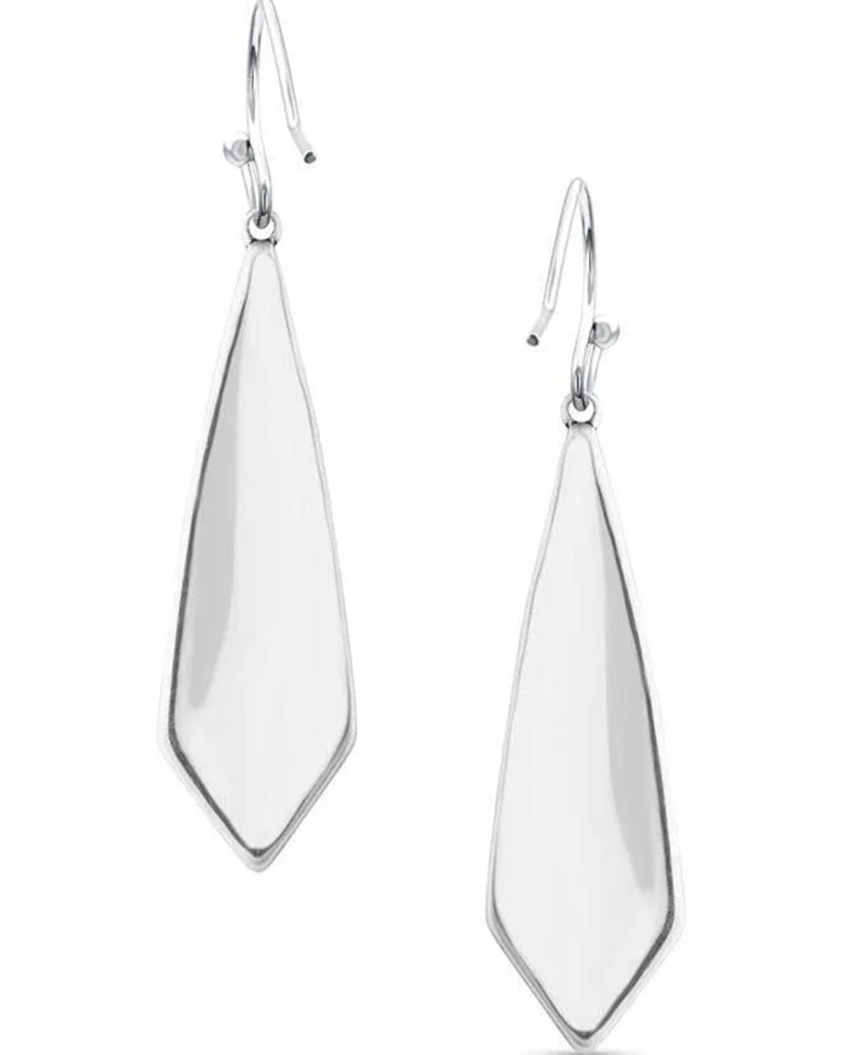 Image #2 - Montana Silversmiths Southwest Turquoise Stream Earrings, Silver, hi-res