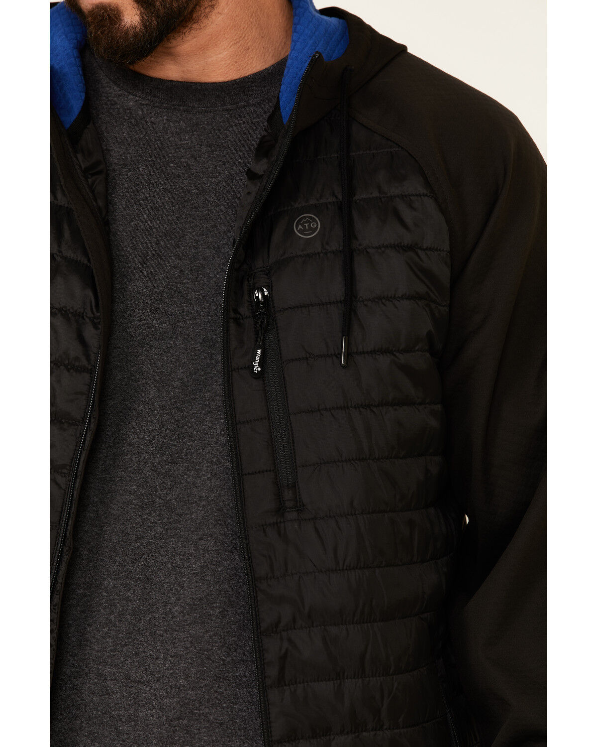 Image #3 - ATG by Wrangler Men's All-Terrain Green Outrider Zip-Front Hooded Jacket, Green, hi-res