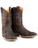 Image #1 - Tin Haul Men's Check Me Out Western Boots - Broad Square Toe, Brown, hi-res