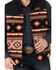 Image #3 - Cinch Men's Reversible Southwestern Print Quilted Vest, Khaki, hi-res