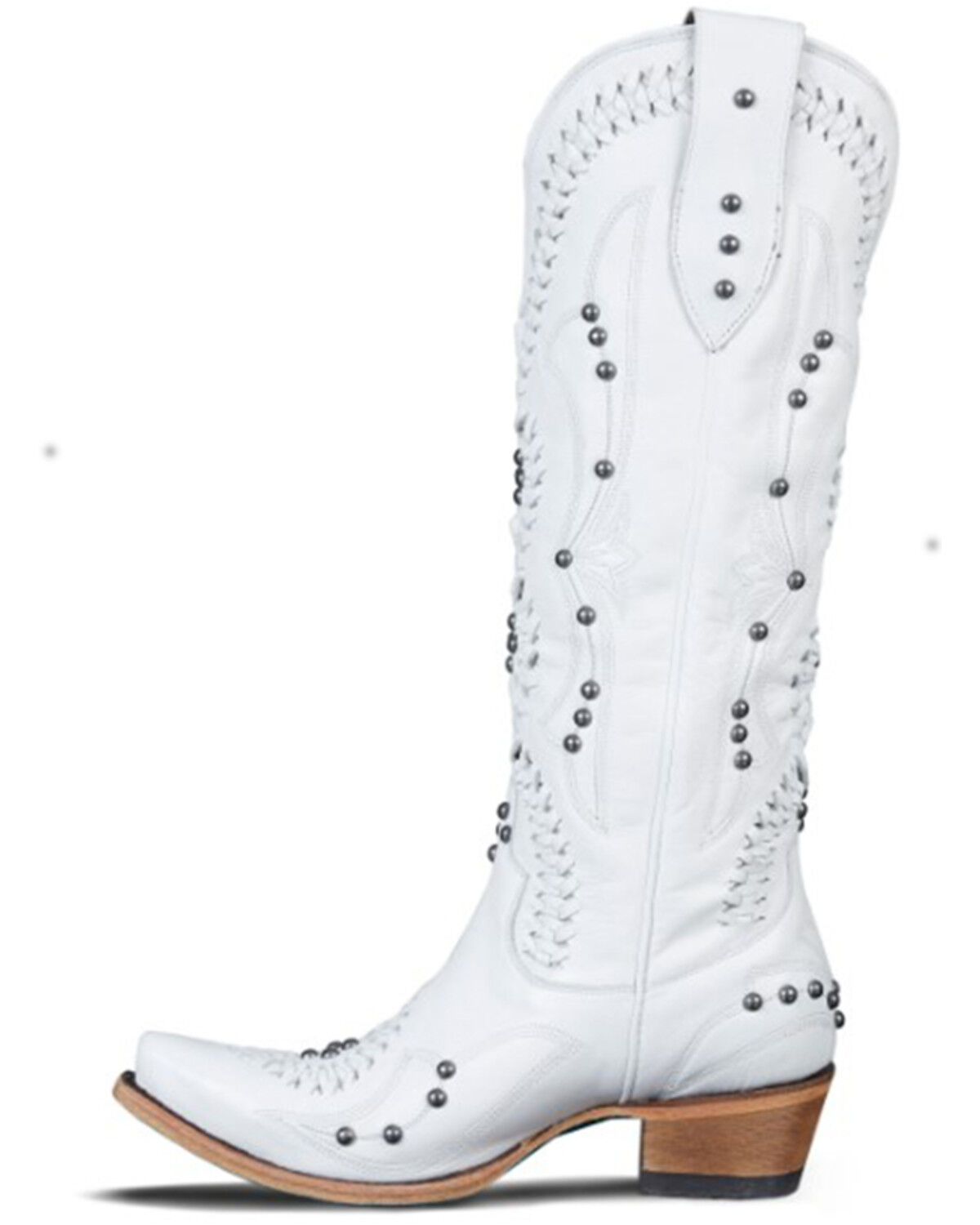 Image #3 - Lane Women's Cossette Western Boots - Snip Toe, White, hi-res