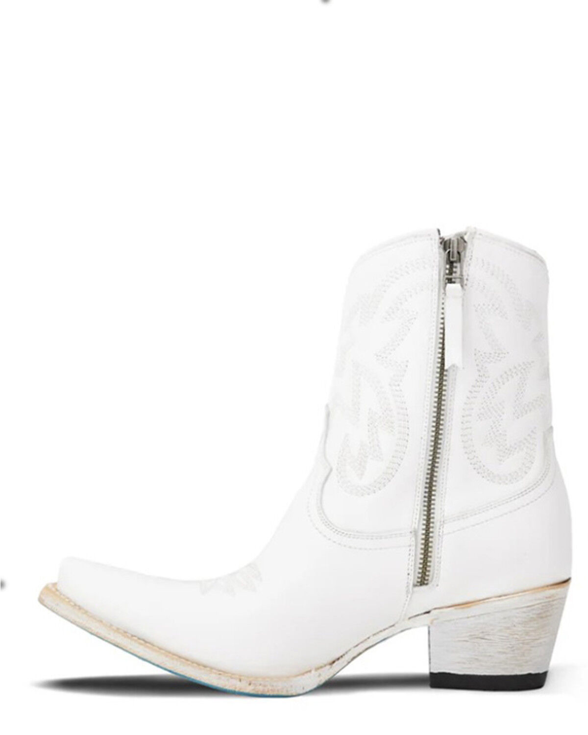 Image #2 - Lane Women's Smokeshow Western Booties - Snip Toe, White, hi-res