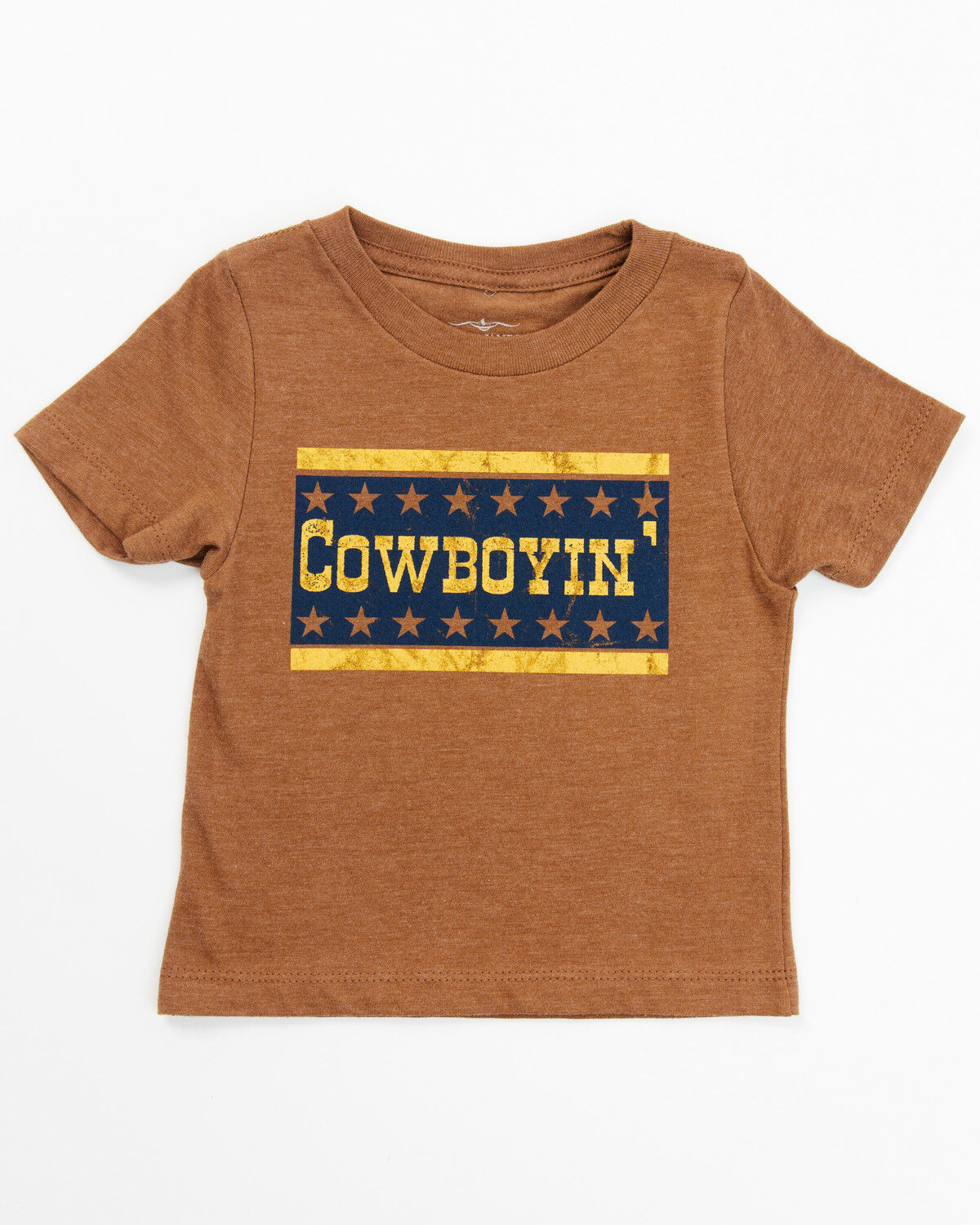 Image #1 - Cody James Toddler Boys' Cowboyin' Short Sleeve Graphic T-Shirt, Caramel, hi-res