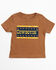 Image #1 - Cody James Toddler Boys' Cowboyin' Short Sleeve Graphic T-Shirt, Caramel, hi-res
