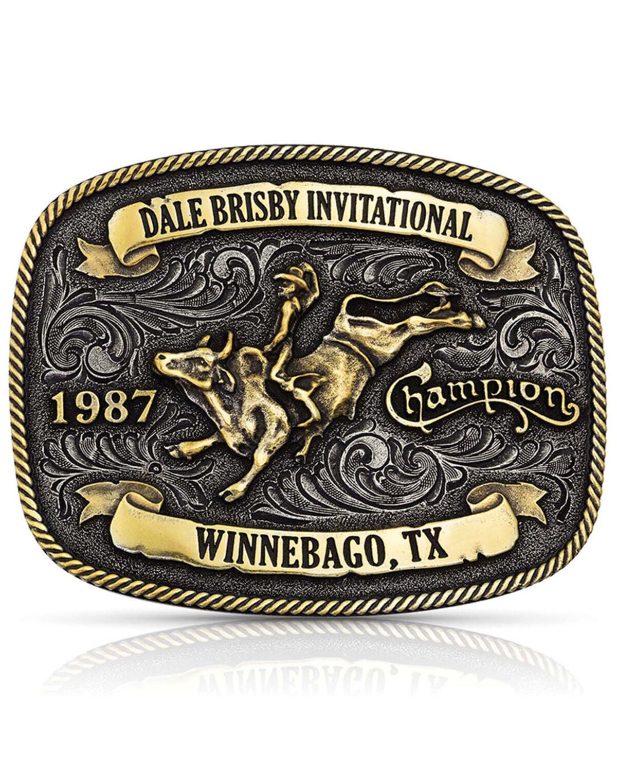 Image #1 - Montana Silversmiths Men's Dale Brisby Invitational 1987 Trophy Buckle, Bronze, hi-res