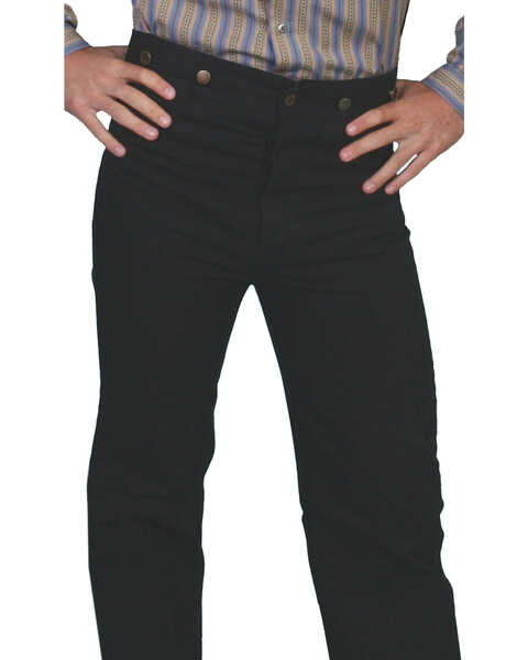 Image #1 - Rangewear by Scully Men's Canvas Pants, Black, hi-res