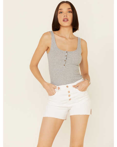 Image #3 - Ariat Women's Rita Boyfriend Shorts, White, hi-res