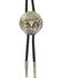 Cody James Men's Steer Head Bolo Tie, Silver, hi-res