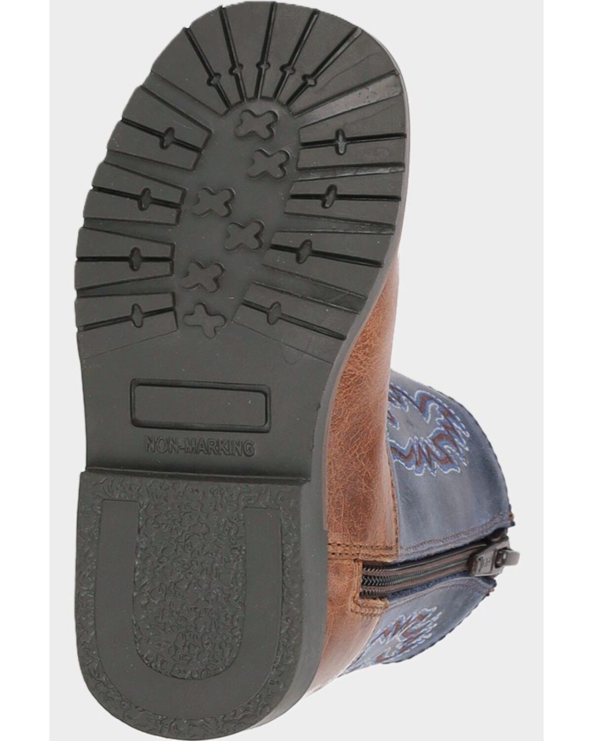 Image #6 - Smoky Mountain Toddler Boys' Autry Western Boots - Broad Square Toe, Navy, hi-res