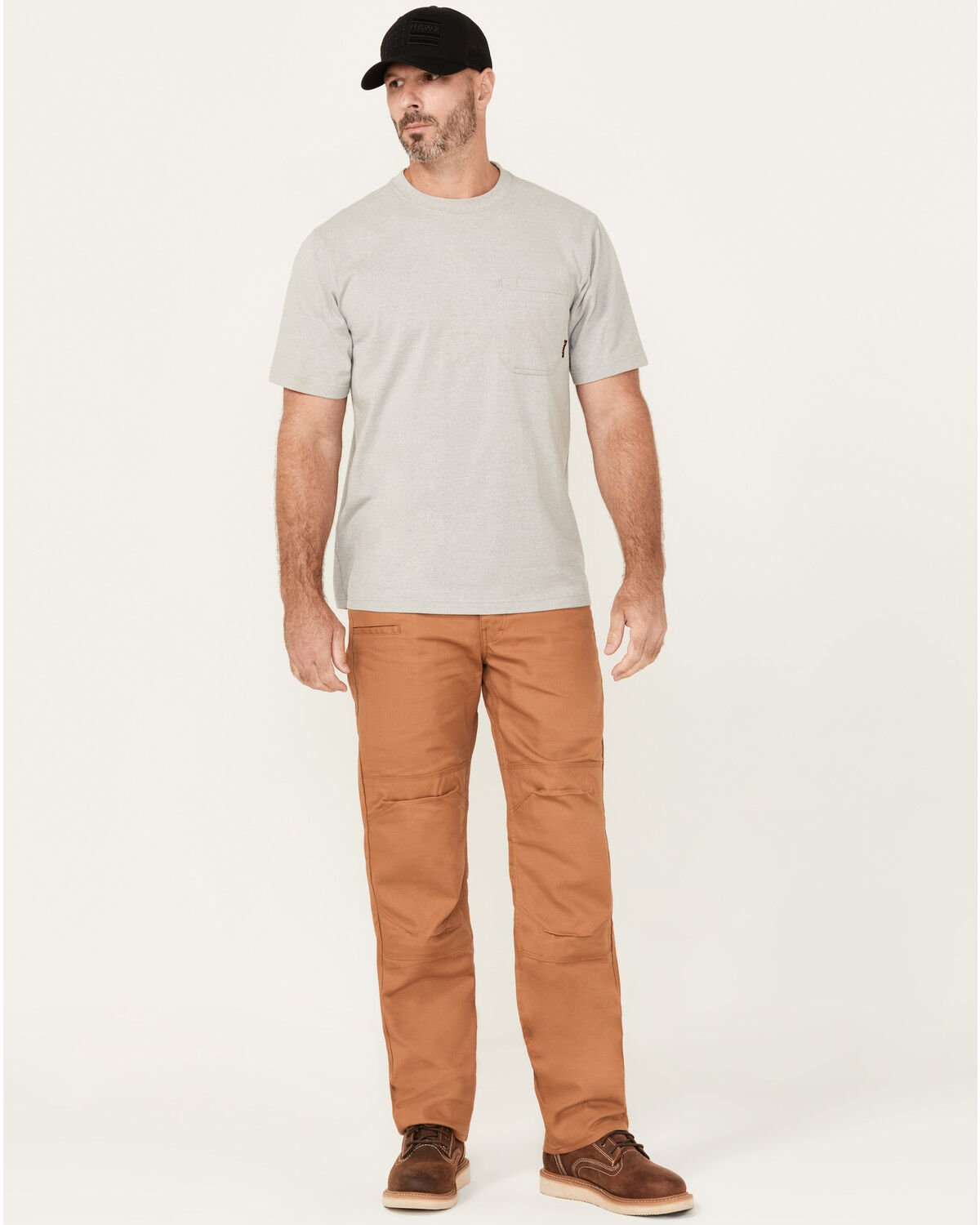 Image #1 - Hawx Men's FR Canvas Work Pants, Brown, hi-res