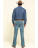 Image #5 - RANK 45® Men's Scoreline 4-Way Performance Stretch Slim Fit Bootcut Jeans, Blue, hi-res