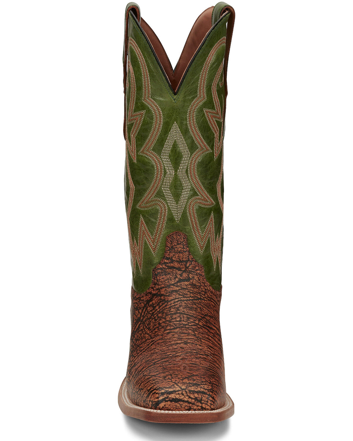 Image #5 - Justin Men's Mingus Benedictine Western Boots - Square Toe, Tan, hi-res