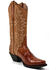 Image #1 - Dan Post Women's Eel Peanut Exotic Western Boot - Snip Toe , Brown, hi-res