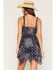 Image #4 - Ash & Violet Women's Bandana Print Hanky Hem Mini Dress, Navy, hi-res