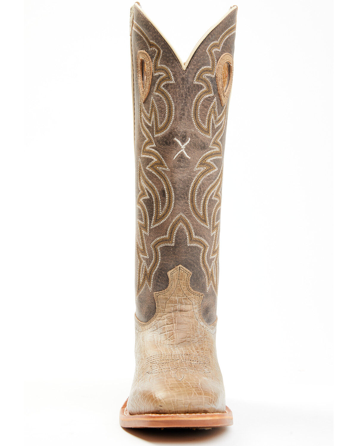 Image #4 - Twisted X Men's Buckaroo Western Boots - Broad Square Toe, Brown, hi-res