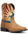 Ariat Boys' Dinero Tan Sunset Scene Western Boots - Square Toe, Brown, hi-res