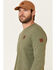 Wanakome Men's Orion Logo Patch Long Sleeve T-Shirt , Green, hi-res