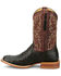 Image #3 - Tony Lama Men's Blaine Exotic Ostrich Western Boots - Broad Square Toe, Chocolate, hi-res