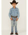 Image #1 - Cody James Boys' Crupper Light Wash Stretch Slim Straight Jeans, Blue, hi-res